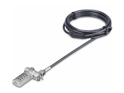 Startech : UNIVERSAL LAPTOP LOCK 2M 3-IN-1 LOCKING SECURITY cable