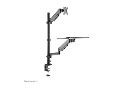 Neomounts : NEOMOUNTS DESK MOUNTED SIT-STAND WORKSTATION (SCREEN /K