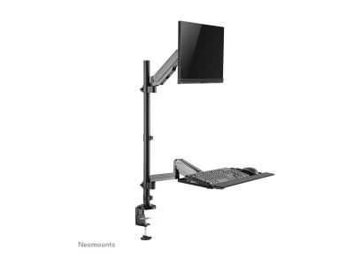 Neomounts : NEOMOUNTS DESK MOUNTED SIT-STAND WORKSTATION (SCREEN /K