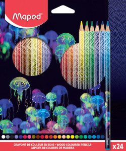 Maped Crayon de couleur DEEPSEA PARADISE, étui carton de 12