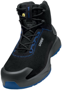 uvex 1 x-craft Schnürstiefel S2, schwarz / blau, Größe 36