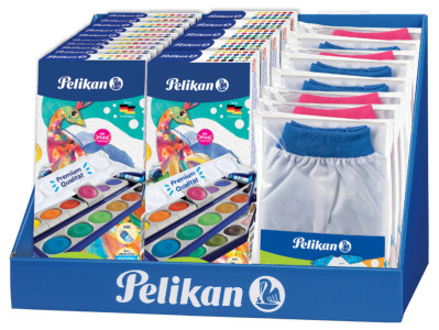 Pelikan Schulmodul: Deckfarbkasten K12 / K24 / Malschürzen