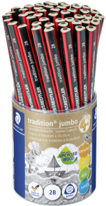 STAEDTLER Schreiblern-Bleistift tradition jumbo, HB, Köcher