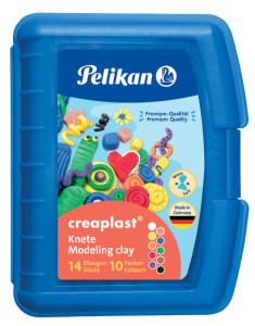 Pelikan Pâte à modeler Creaplast, boîte de 14, rouge