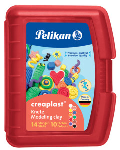 Pelikan Pâte à modeler Creaplast, boîte de 14, rouge