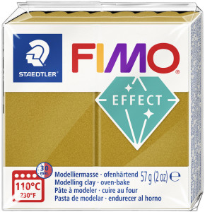 FIMO EFFECT Modelliermasse, grün-metallic, 57 g