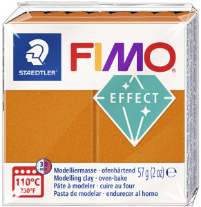 FIMO EFFECT Modelliermasse, grün-metallic, 57 g