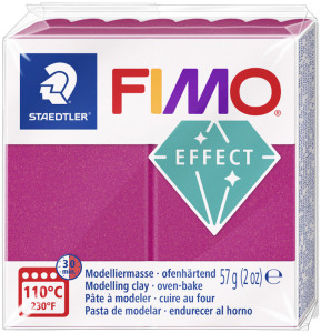 FIMO EFFECT Modelliermasse, lila-metallic, 57 g