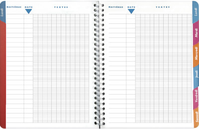 EXACOMPTA Cahier de textes Elsa 