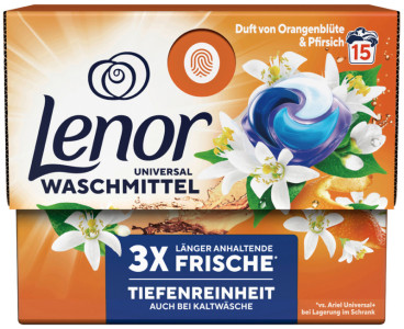 Lenor Lessive en capsules Fleur d'oranger & pêche