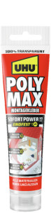 UHU Montagekleber POLYMAX SOFORT POWER ENDFEST TRANSPARENT