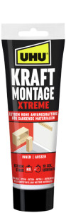 UHU KRAFT Montagekleber XTREME, 370 g Kartusche