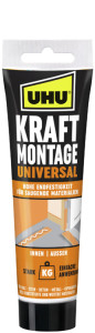 UHU KRAFT Montagekleber UNIVERSAL, weiß, 470 g Kartusche