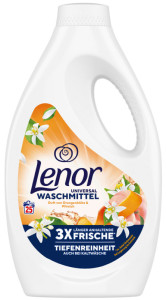 Lenor Lessive liquide Fleur d'oranger & pêche, 1,25 l