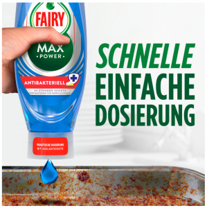 FAIRY Liquide vaisselle Max Power Anti-bactéries, 545 ml