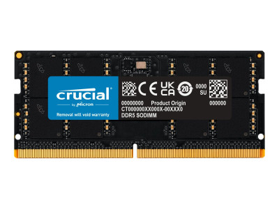 Crucial : 32GB DDR5-5600 SODIMM CL46 (16GBIT) DDR5 CLASSIC SODIMM