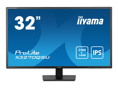 Iiyama : X3270QSU-B1 31.5IN IPS QHD 250CD/2HDMI/DP/3USB