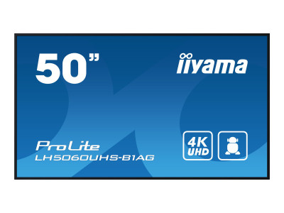 Iiyama : LH5060UHS-B1AG 49.5IN IPS 4K 500CD/3HDMI/2USB/24:7/ANDROID