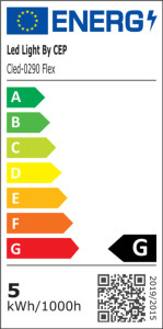 Restposten: CEP LED Tischleuchte FLEX Silva, Eiche/weiß