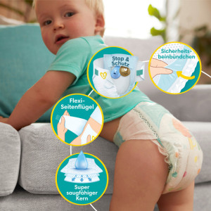 Pampers Couche baby-dry, taille 3 Midi, Single Pack