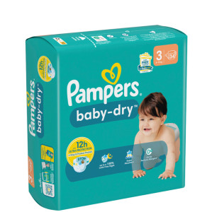 Pampers Couche baby-dry, taille 4 Maxi, Single Pack