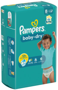 Pampers Couche baby-dry, taille 4 Maxi, Single Pack