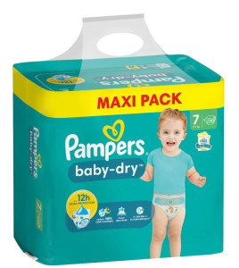 Pampers Couche baby-dry, taille 3 Midi, Maxi Pack