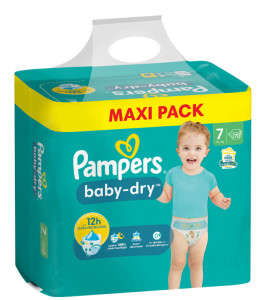 Pampers Couche baby-dry, taille 5 Junior, Maxi Pack