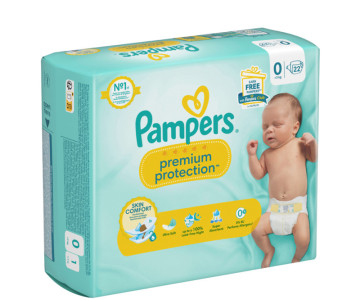 Pampers Couche Premium Protection New Baby, taille 2 Mini