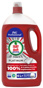 P&G professional FAIRY Liquide vaisselle Platinum, 4 litres