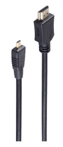 shiverpeaks BASIC-S Câble HDMI, fiche A - fiche D, 1,0 m