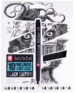 SAKURA Feutre fin Pigma Micron, set de 6 + étui GRATUIT