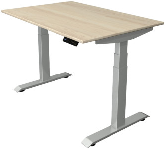 kerkmann Sitz-Steh-Schreibtisch Move 4, (B)2.500 mm, grau