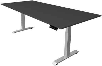 kerkmann Sitz-Steh-Schreibtisch Move 4, (B)2.500 mm, grau