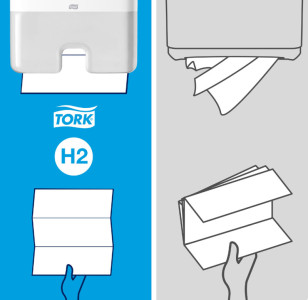 TORK Xpress Essuie-mains interfolié, 212 x 340 mm, pliage W