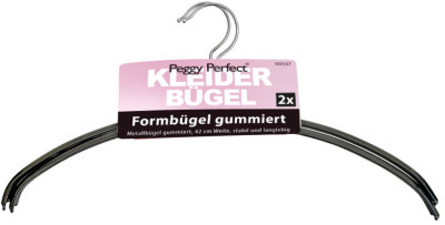 Peggy Perfect Cintre en métal sans barre, pack de 2