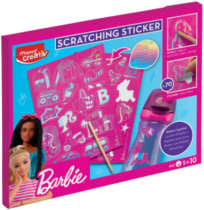 Maped Creativ Sticker à gratter SCRATCHING STICKER Barbie