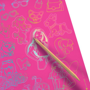 Maped Creativ Sticker à gratter SCRATCHING STICKER Barbie