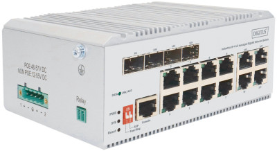 DIGITUS Industrial Gigabit Ethernet Switch, 8-Port