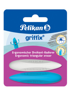 Pelikan Gomme triangulaire griffix, sur carte blister