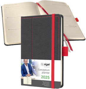 sigel Buchkalender Conceptum Design Casual 2025, beige