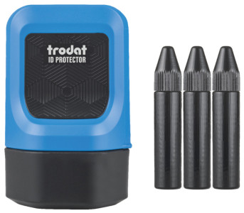 trodat Set tampon de confidentialité ID Protector, bleu