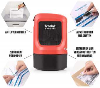 trodat Set tampon de confidentialité ID Protector+, rouge