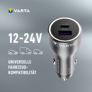 VARTA Chargeur allume-cigare 