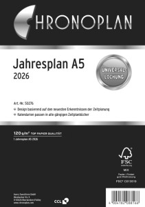 CHRONOPLAN Jahresplan 2026, DIN A5