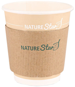 NATURE Star Bechermanschette, aus Pappe, für 200 ml Becher