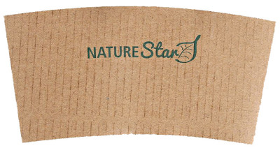 NATURE Star Bechermanschette, aus Pappe, für 200 ml Becher