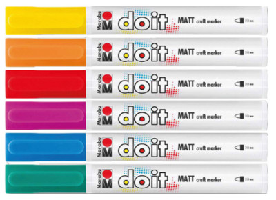 Marabu Marqueur acrylique DO IT Craftmarker, set de 6