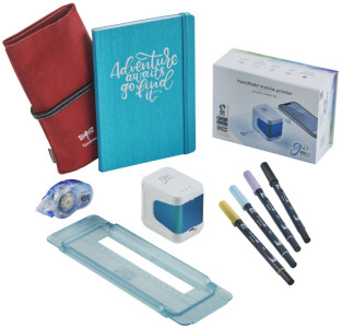 COLOP Imprimante mobile e-mark go & kit de lettering Tombow