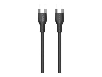 Targus : 1M USB-C CHARGING cable BLACK SILICONE 240W